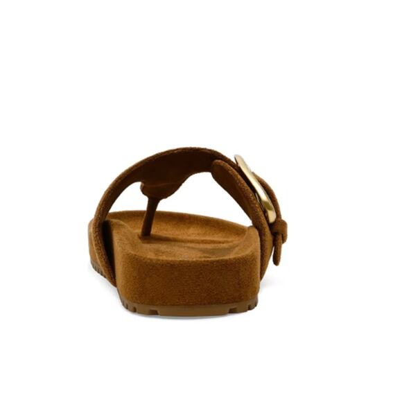 Anne Klein Dori Sandals in Brown Suede New in Box Size 8.5 - Picture 4 of 8
